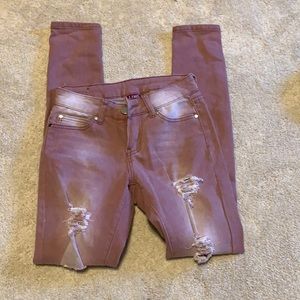 Ling Collection Distressed skinny jeans